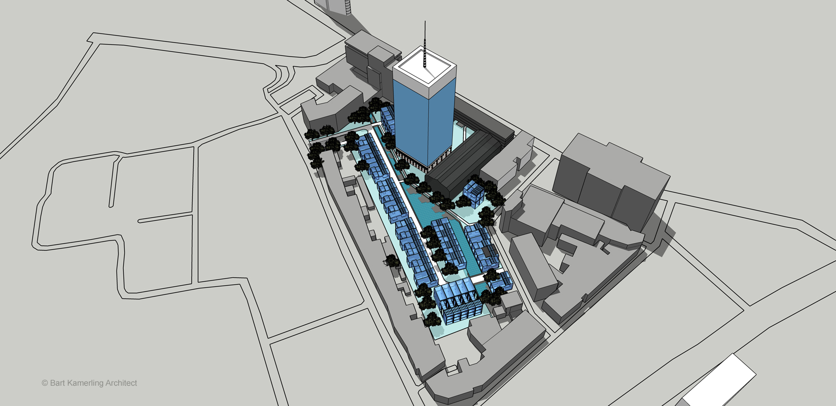 Urban design vdma-area, new canel-lofts eindhoven